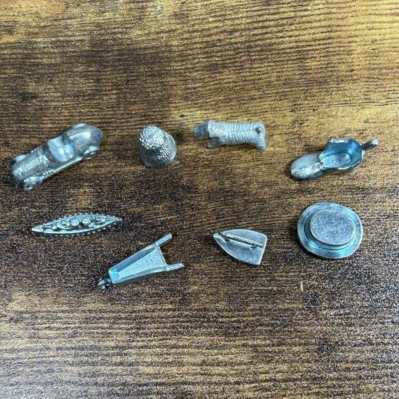 Monopoly Playing Pieces Replacement Retired Tokens Scottie Dog Car Ship - Picture 5 of 5